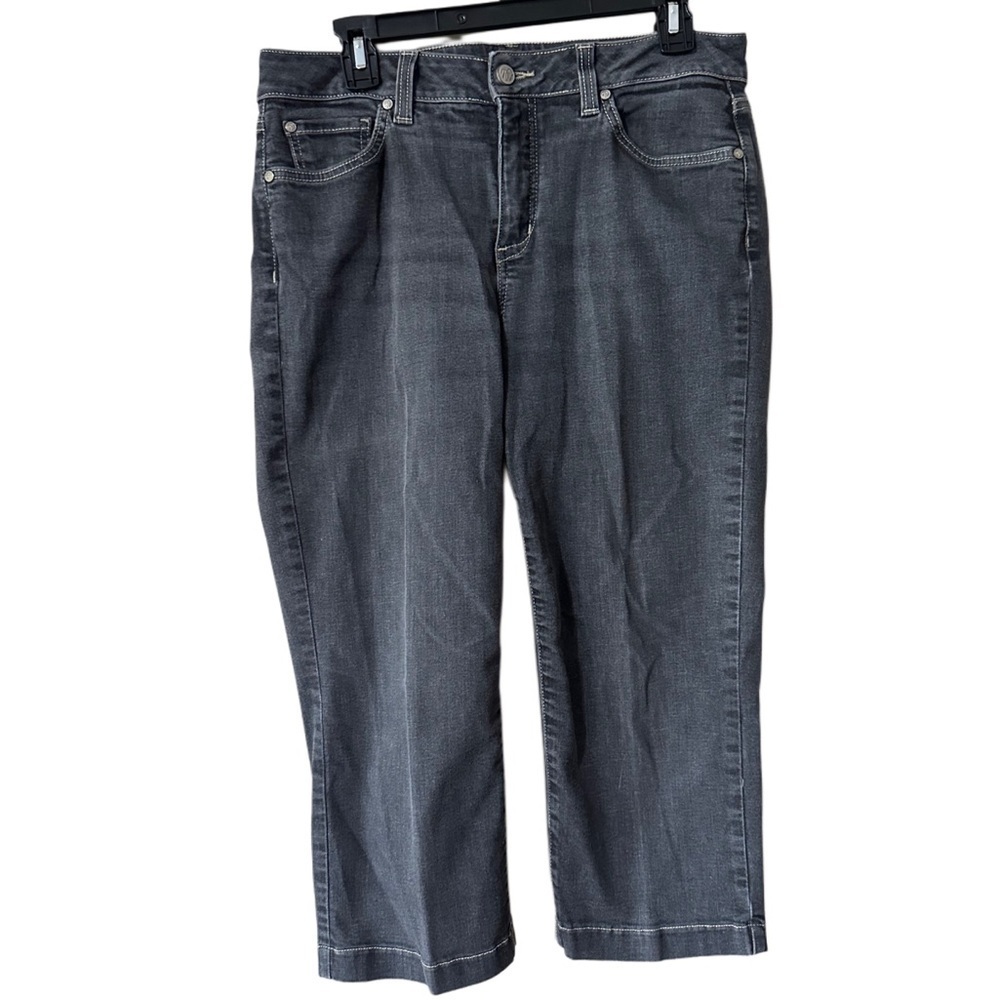Miraclebody Women's Size 12 Dark Wash Capri Jeans Cropped Denim Pants